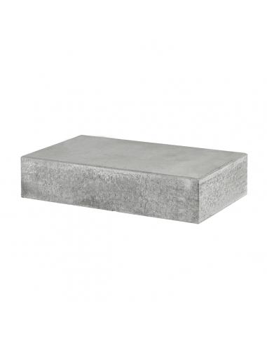 Ibf Trappetrin 90x30x18   Lige Forkant Grå