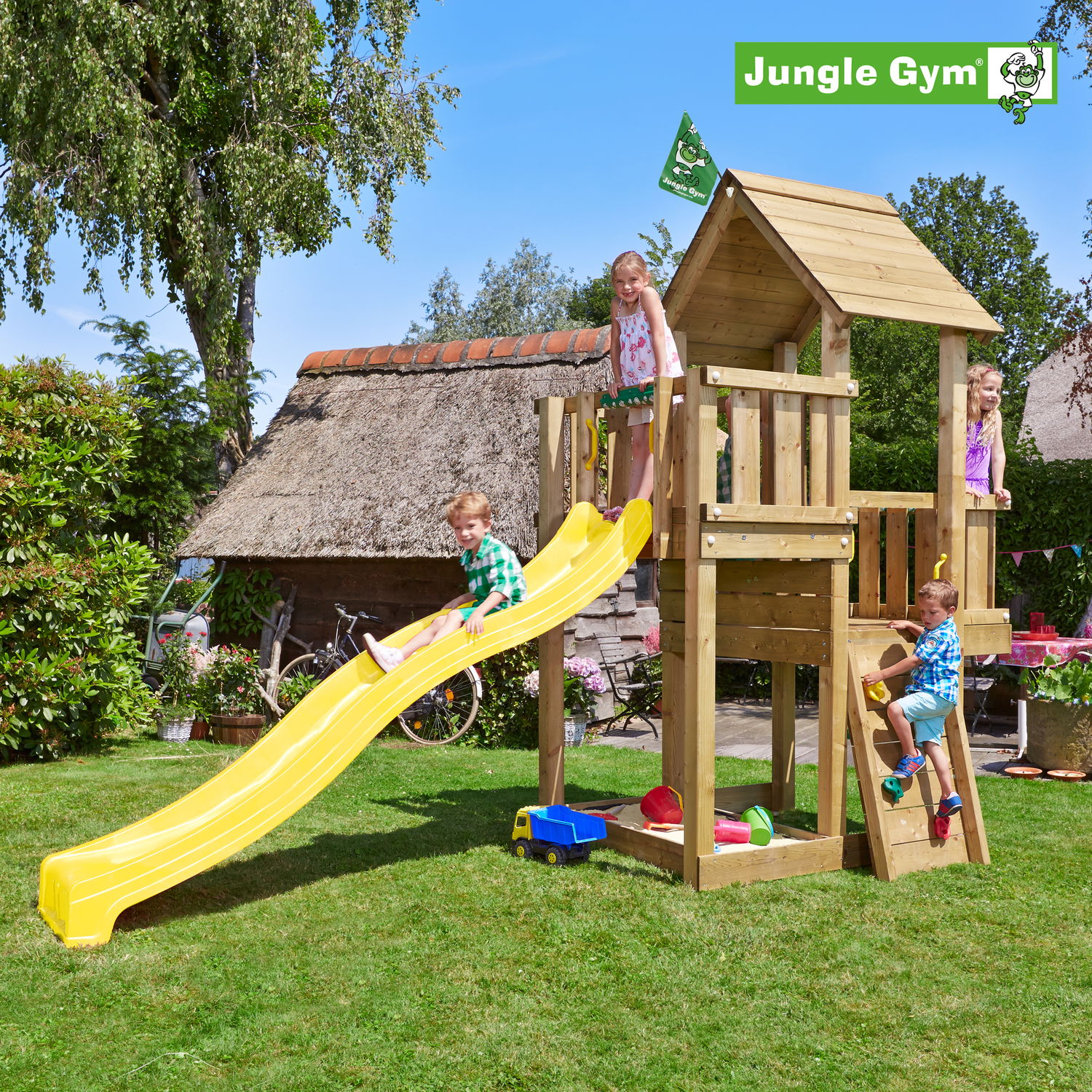 Jungle Gym Cubby Legetårn Komplet Ekskl Rutschebane