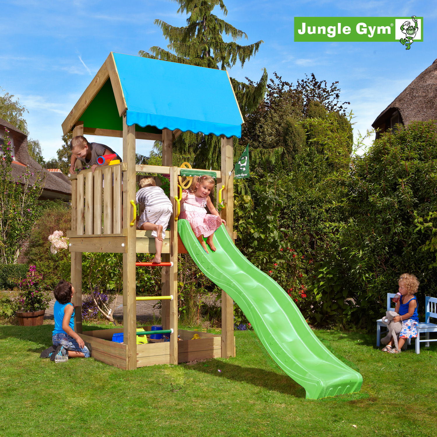 Jungle Gym Home Legetårn Komplet Ekskl Rutschebane