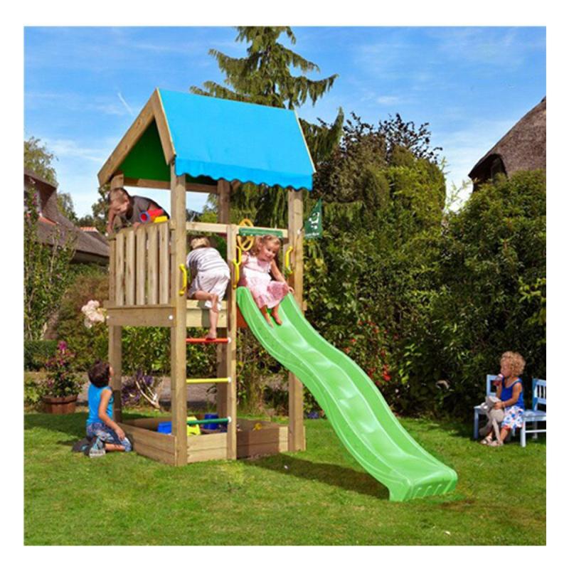 Jungle Gym Home Legetårn Komplet Inkl  Rutsjebane