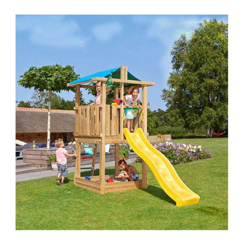 Jungle Gym Hut Legetårn Komplet Ekskl  Rutschebane