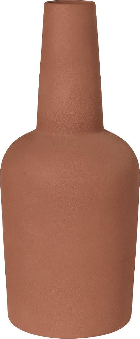 Vase Kristina Dam Dome 74   Terracotta Rød   Stor Dekorationsvase