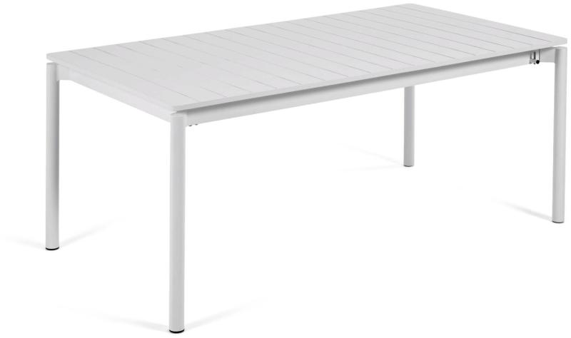Udendørs Spisebord Med Udtræk Kave Home Zaltana Ekru Aluminium 180-240