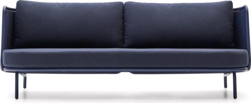Udendørs  -personers Sofa Kave Home Sedalis Aluminium Loungesofa B210 Mørk Blå