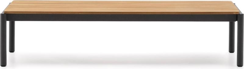 Kave Home Sorells Loungebord Udendørs Teaktræ Aluminium Natur 149 63 35