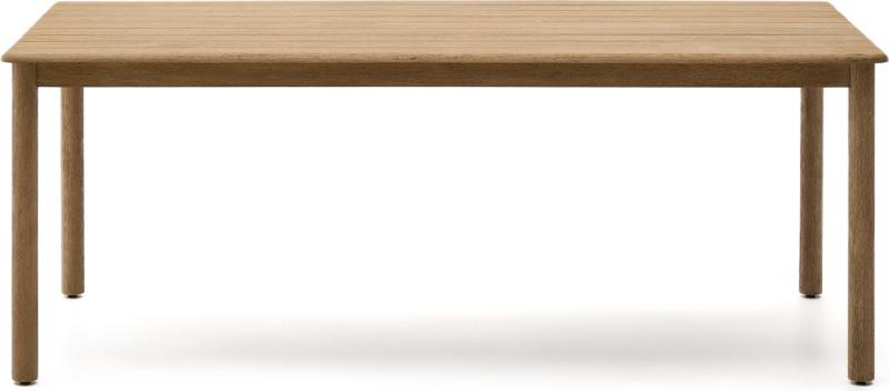 Udendørs Spise-   Havebord Kave Home Sori Massivt Akacietræ 200x100   Brun Rustik