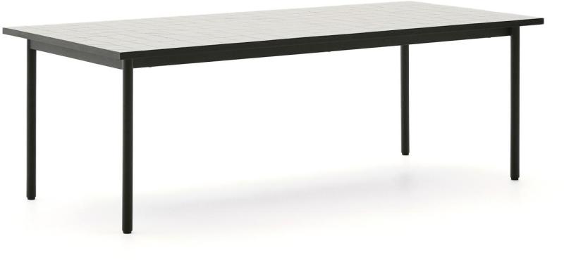 Udendørs Spisebord Kave Home Maurina Mørkegrøn 223x101x76   Keramik Galvaniseret Stål