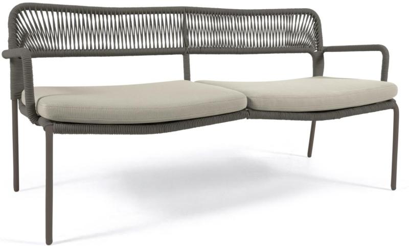 Udendørs  -personers Lounge Sofa Kave Home Cailin Grøn Galvaniseret Stål Med Vandafvisende Puder