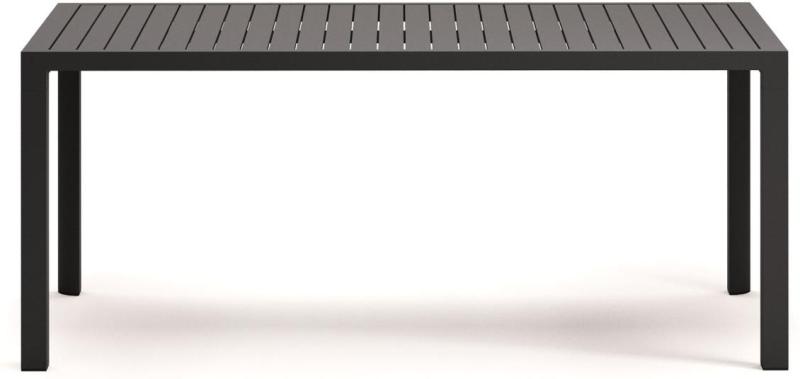 Udendørs Spisebord Kave Home Culip Aluminium Grå 180x90   Havemøbel