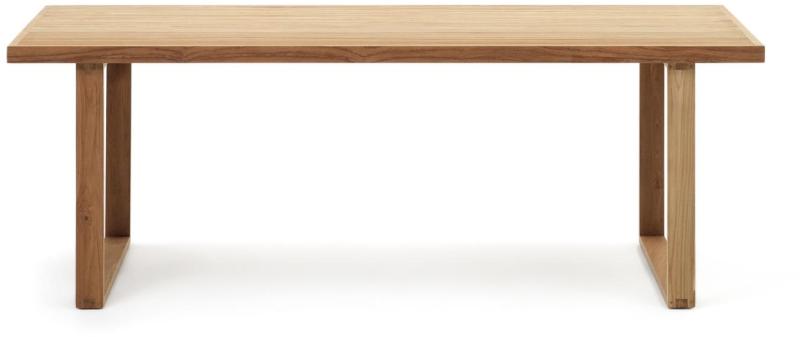 Udendørs Spisebord Kave Home Canadell   Massivt Genanvendt Teak Natur 220   100   77