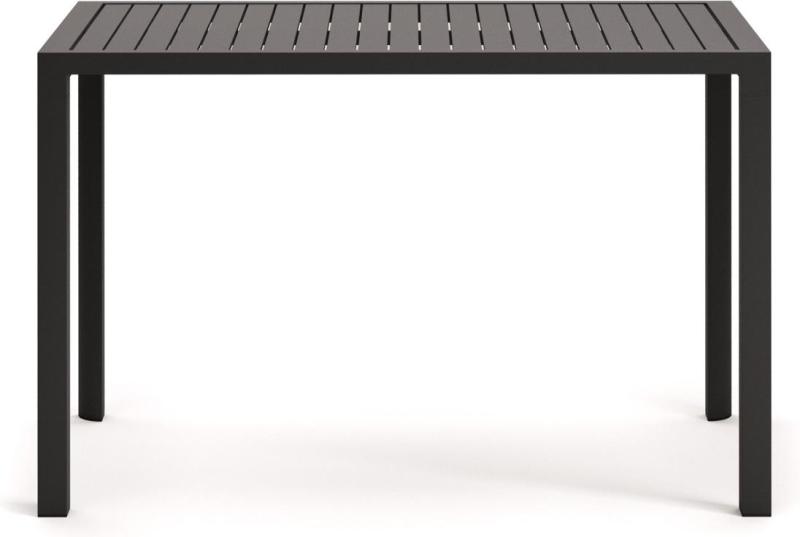 Udendørs Barbord Kave Home Culip Aluminium Grå H95xb77xl150   Moderne Nordisk Design