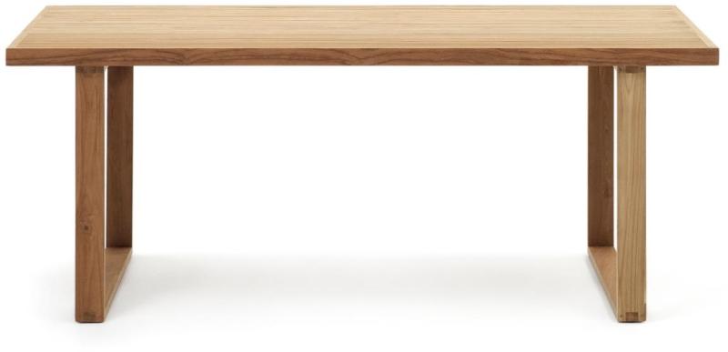 Udendørs Spisebord Kave Home Canadell   Massiv Genanvendt Teak Natur 180x90