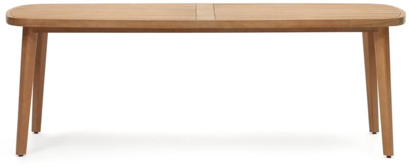 Udendørs Spisebord Kave Home Maset Fscâ    Massivt Eukalyptustræ Natur 100x225