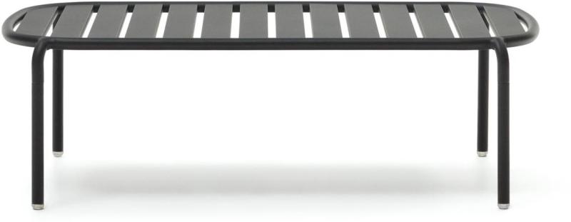 Udendørs Sofabord Kaffebord Kave Home Joncols Aluminium Grå 113x65x35