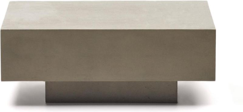 Udendørs Sofabord Kave Home Rustella Cement 80x60x30