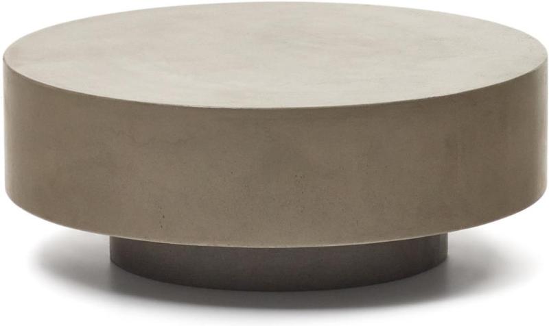 Udendørs Sofabord Kaffebord Kave Home Garbet Cement Grå 80   80   30