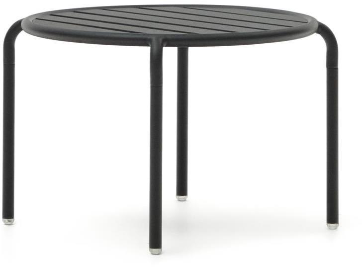 Udendørs Aluminiums Sidebord Kave Home Joncols Grå 42   68   68