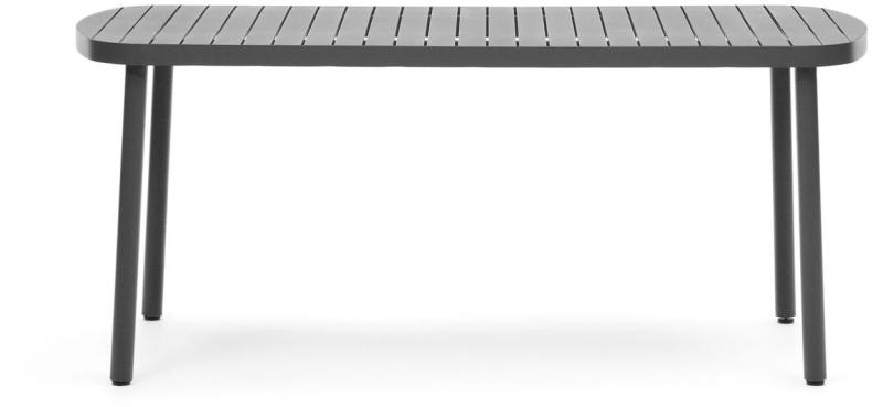Udendørs Sofabord Kave Home Joncols Aluminium Grå 180x90x75