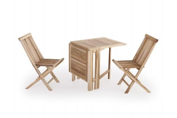 Lærke Teak Cafesæt     Stole 65x130