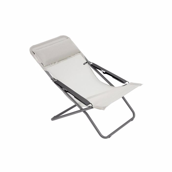 Lafuma Transabed Beige Havestole   Lafuma Stole Lafuma Enggården Havemøbler