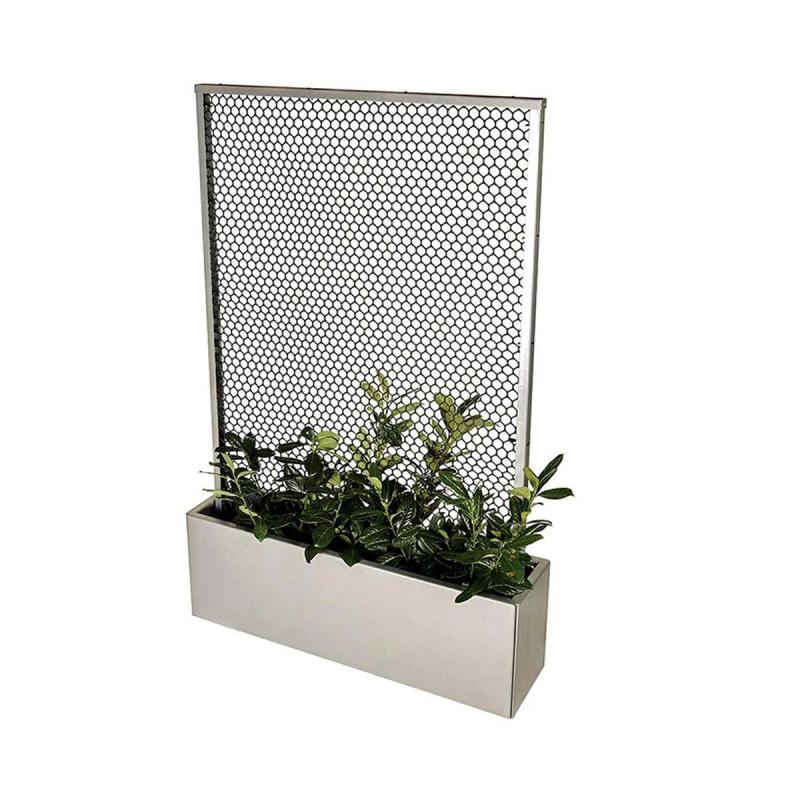Land Modern  Plantekasse Med Højt Espalier   Galvaniseret Stål