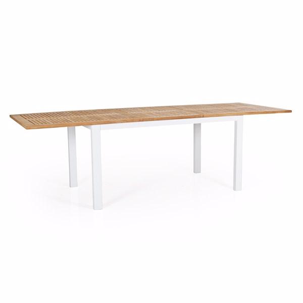 Lyon Teak Bord 194  252   Hvidt Havebord Brafab Enggården Havemøbler