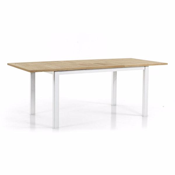 Lyon Teak Bord 152   210   Hvidt  Havebord Brafab Enggården Havemøbler