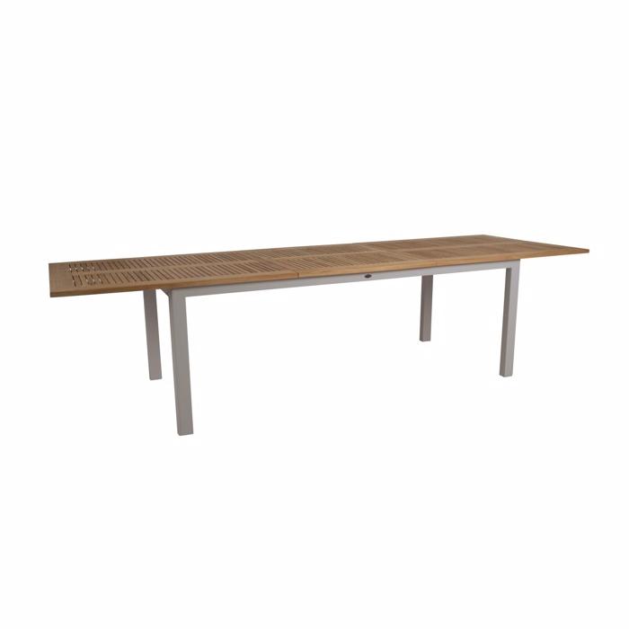 Lyon  Teak Bord 224   304   Khaki Havebord Brafab Enggården Havemøbler