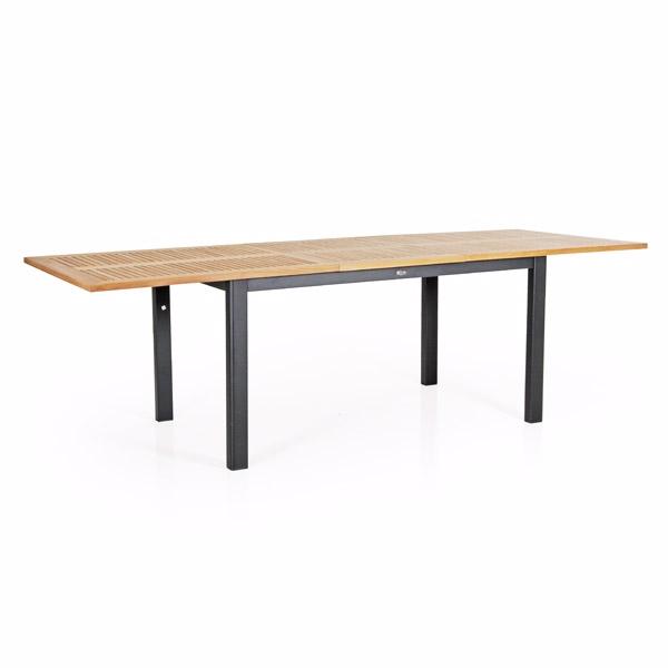 Lyon Teak Bord 194  252   Sort Havebord Brafab Enggården Havemøbler