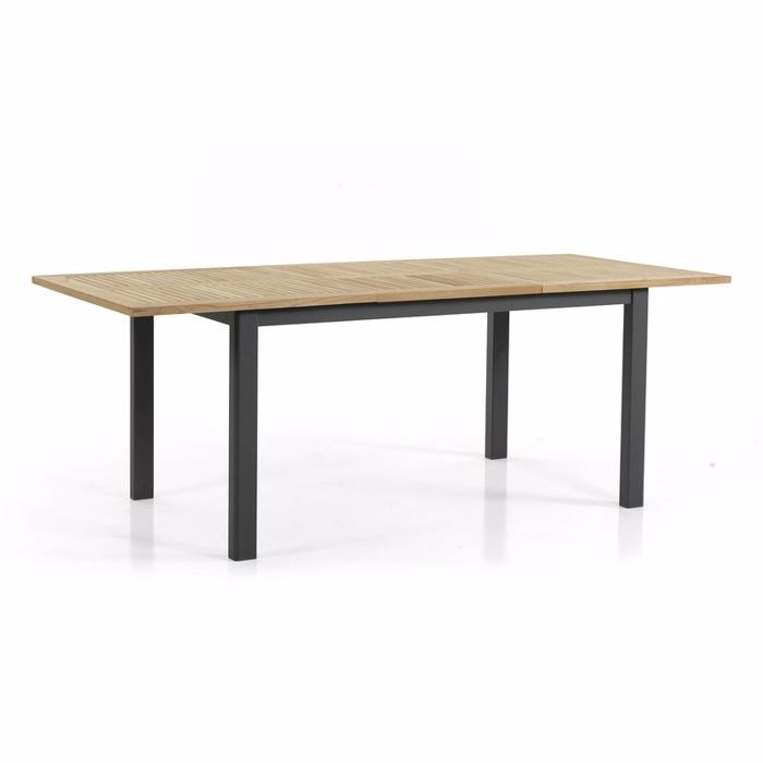 Lyon Teak Bord 152   210   Sort Havebord Brafab Enggården Havemøbler