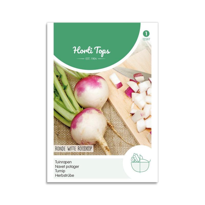 Majroe Frø Quot Ronde Witte Roodkop Quot Horti Tops