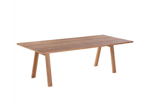 Mako Plankebord 90x200     Bordben   Teak Skrå
