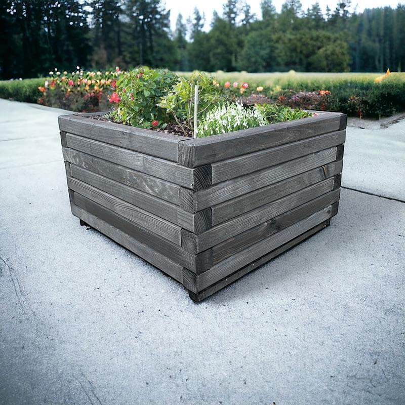 Massiv Plantekasse  Sort  60   60   35