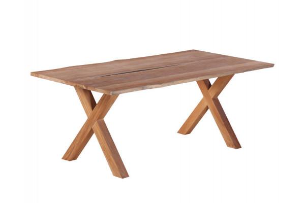 Mika Plankebord 90x200     Bordben   Teak Kryds