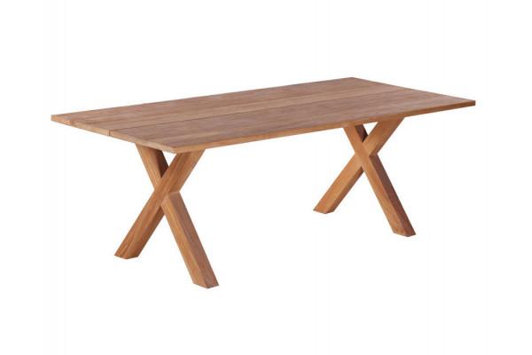 Milo Plankebord 100x240     Bordben   Teak Kryds