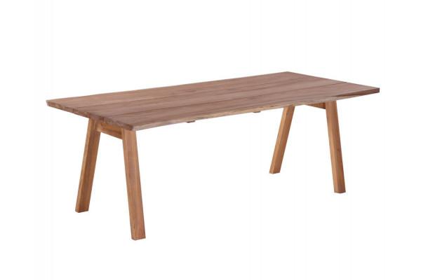 Mona Plankebord 100x240 Bordben Teak Skrå