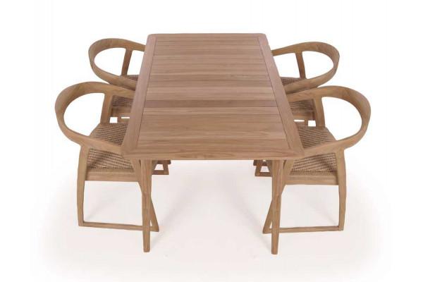 Murcia Venedig Teak Havemøbelsæt 90x150