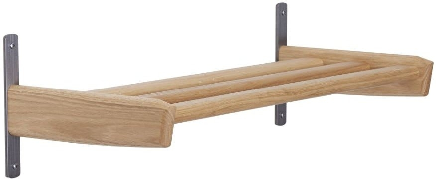 Væghængt Skohylde Oscarssons Möbel Meja   Hvidolieret Egetræ   Minimalistisk Design 59x26x6