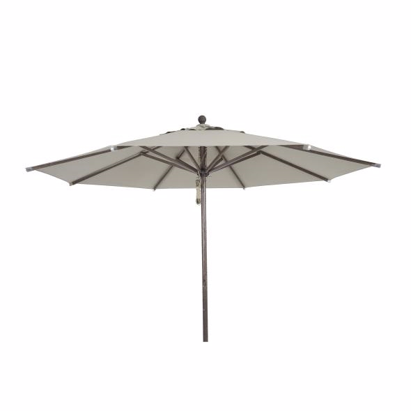 Paliano Parasol ø3m Taupe Diverse   Haveparasol Brafab Enggården Havemøbler