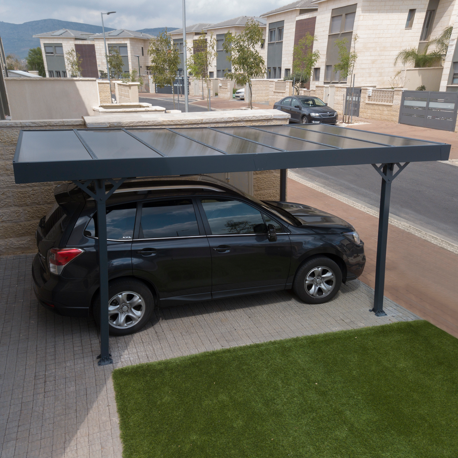 Palram Canopia Palma Carport 5000  Antracitgrå