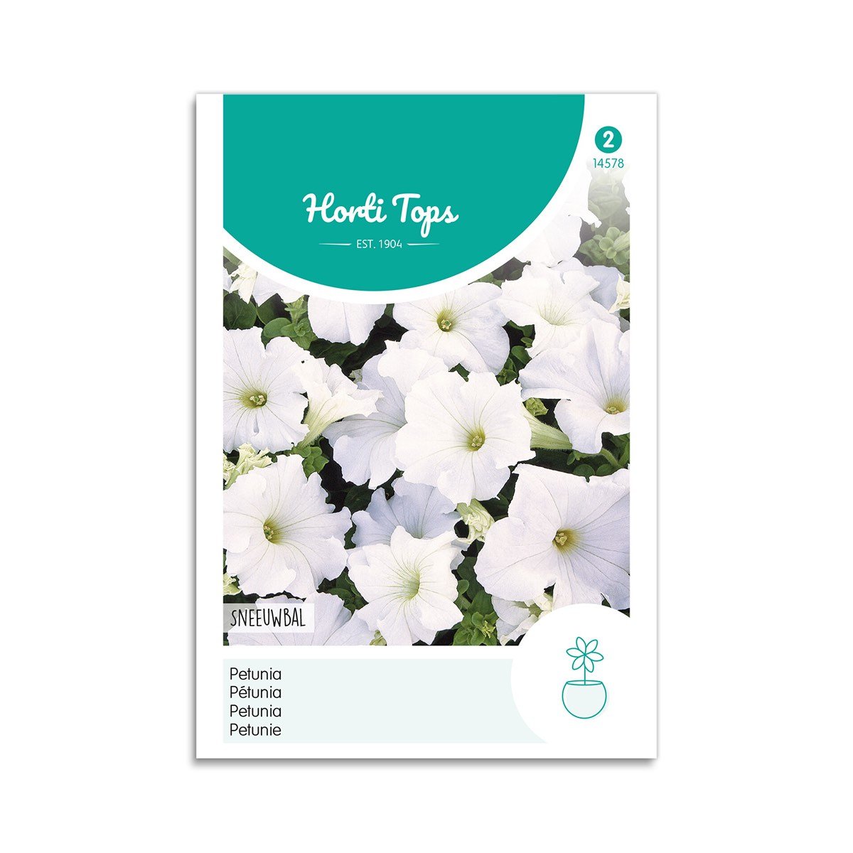 Petunia Frø Quot Snowball Quot Horti Tops