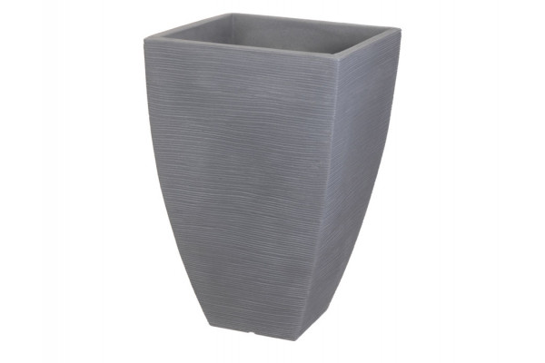 Plastkrukke Riller 40x40x60 Grå