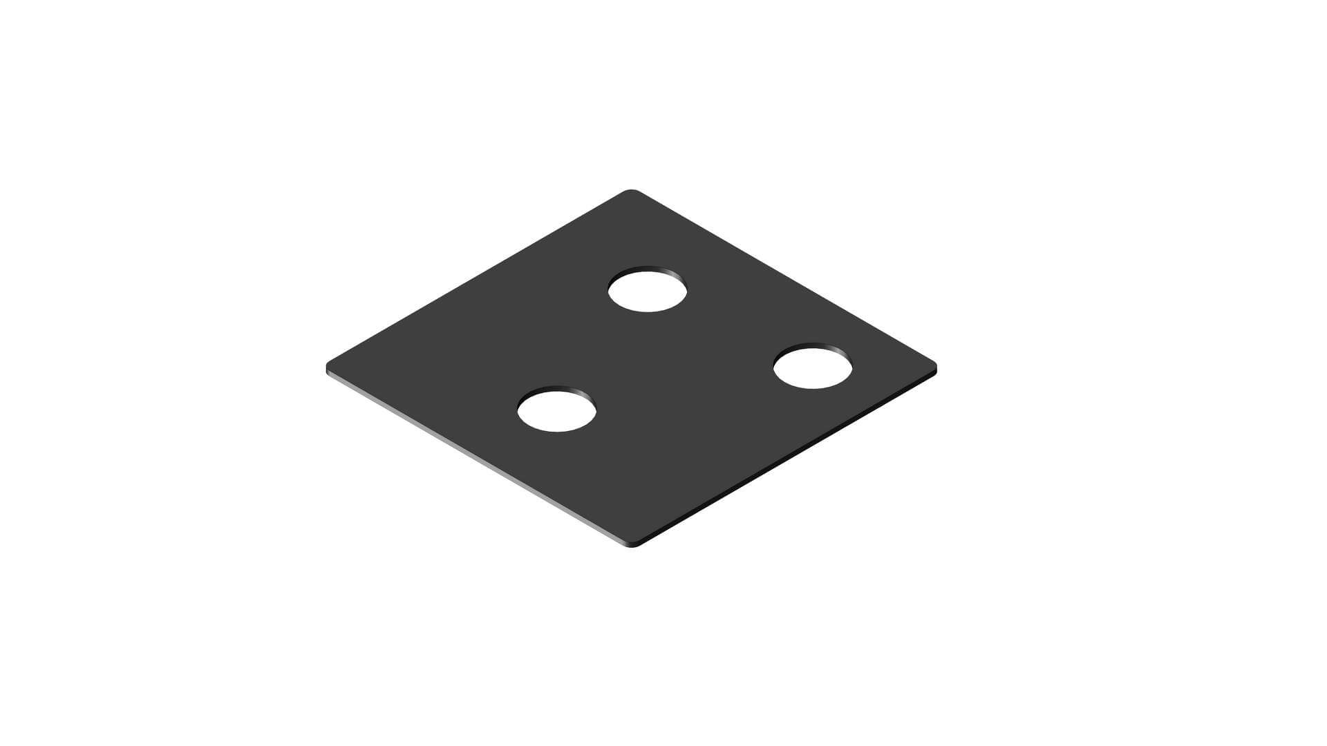 Plastplade 38       38     Med Huller