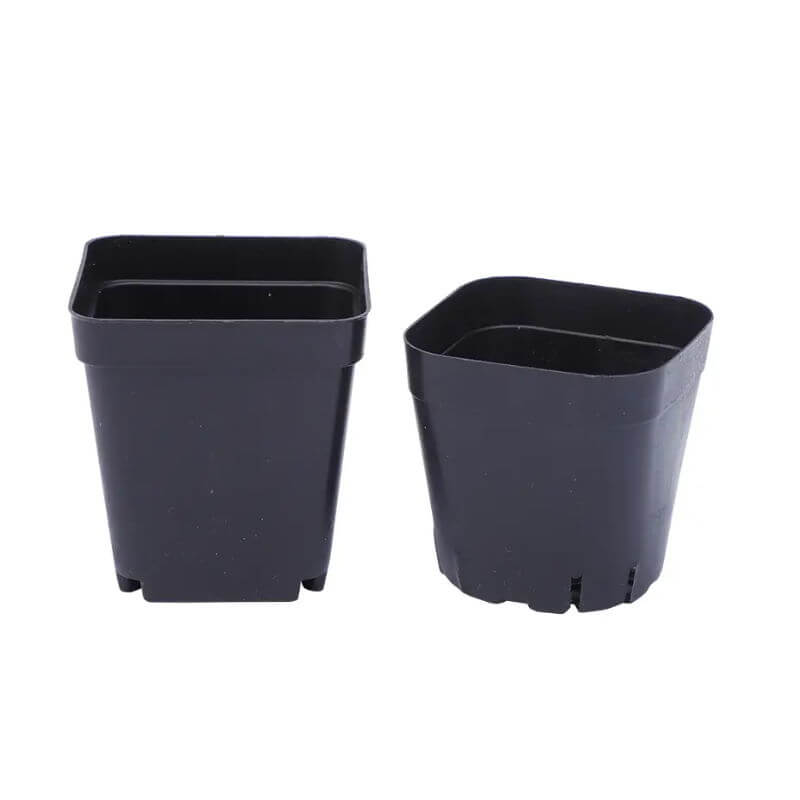 Plastpotte  Firkantet 10 Stk Flere Størrelser