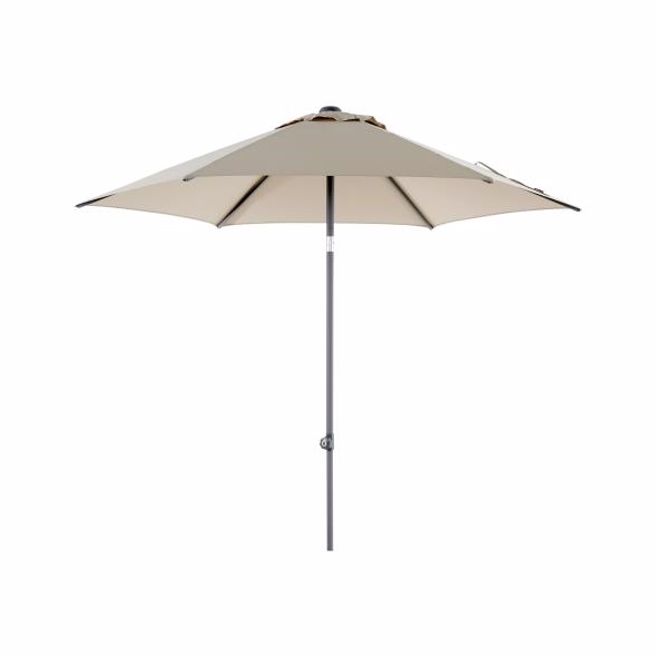 Poppi Parasol ø2 5m Champagne Diverse   Haveparasol Brafab Enggården Havemøbler