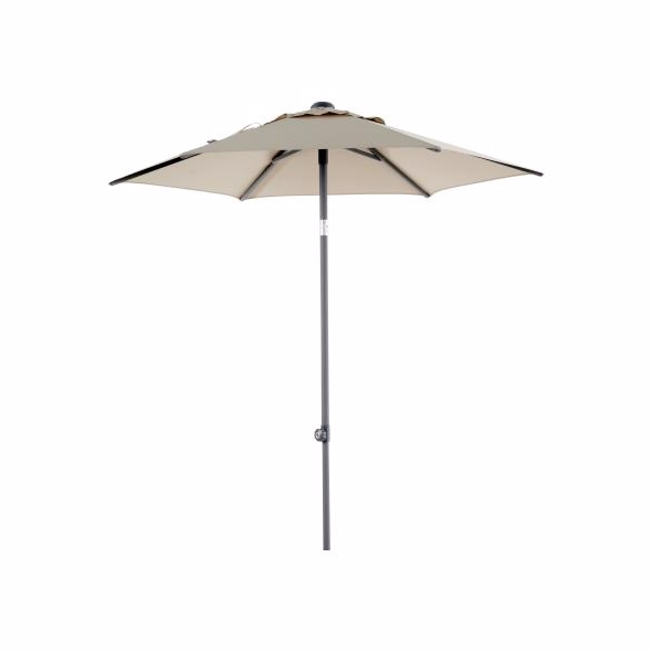 Poppi Parasol ø2m Champagne Diverse   Haveparasol Brafab Enggården Havemøbler