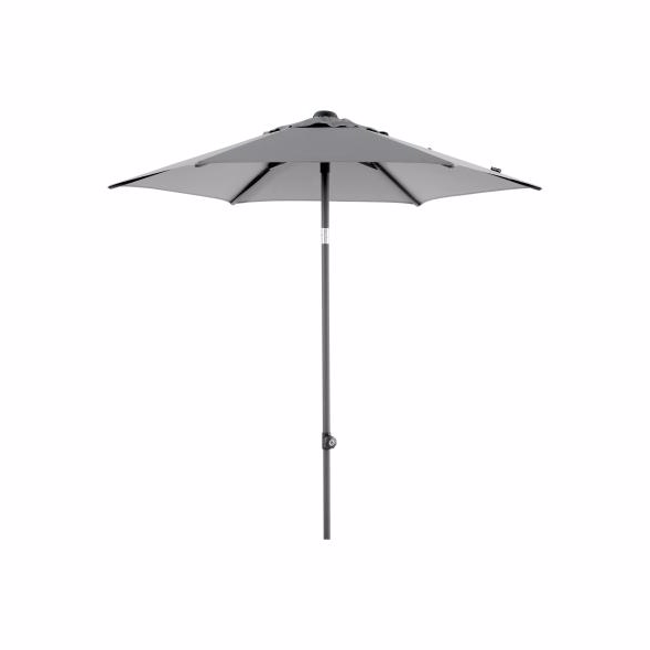 Poppi Parasol ø2m Grå Diverse   Haveparasol Brafab Enggården Havemøbler