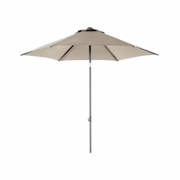 Poppi Parasol ø2 5m Taupe Diverse   Haveparasol Brafab Enggården Havemøbler