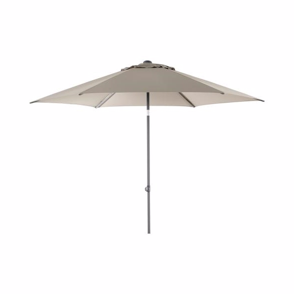 Poppi Parasol ø3m Taupe Diverse   Haveparasol Brafab Enggården Havemøbler