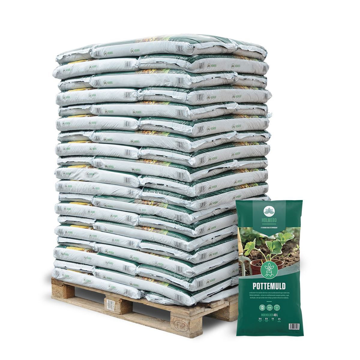 Pottemuld 60 Poser   40 Liter
